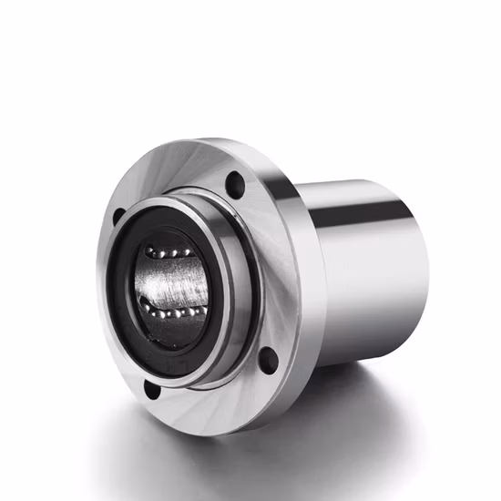 Roulement linéaire à bride centrale à deux coupes avec rainure à billes