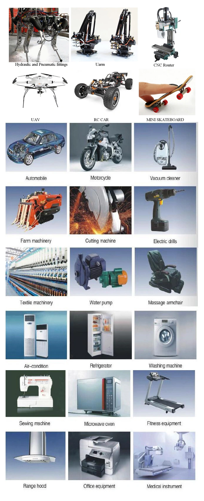 Center Flange Linear Motion Bearing with Ball Groove Square Type